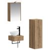 vidaXL Set ormarića za kupaonicu 4 pcs Hrast artisan 43 x 16 x 62,5 cm