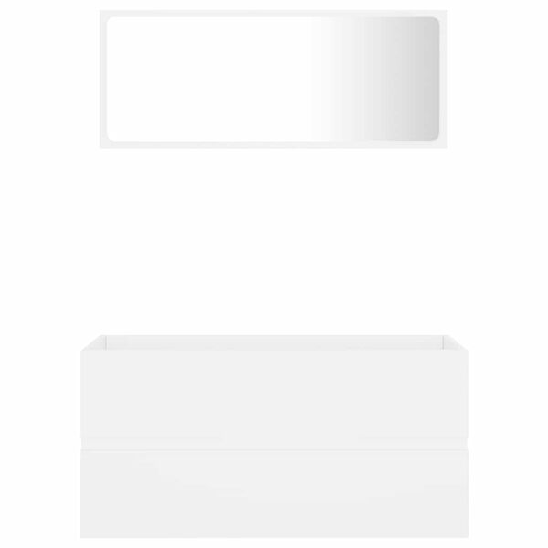 vidaXL 2-dijelni set kupaonskog namje&scaron;taja bijeli konstruirano drvo