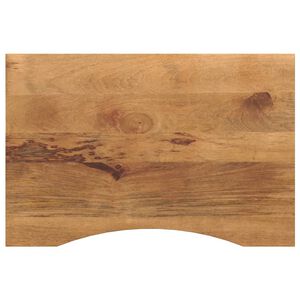 vidaXL Ploča za radni stol zaobljena 100x50x2,5 cm od drva manga