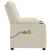 vidaXL Masažna fotelja na podizanje od umjetne kože krem