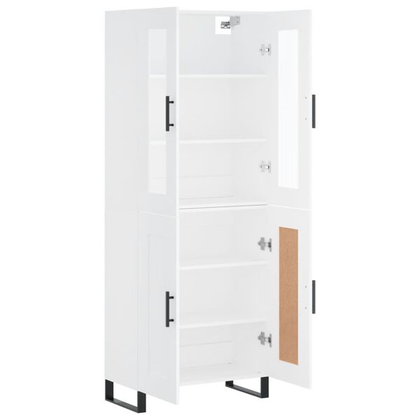 vidaXL Visoka komoda bijela 69,5x34x180 cm konstruirano drvo