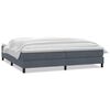 vidaXL Box spring krevet s madracem tamnosivi 200x210 cm bar&scaron;unasti