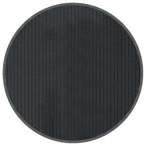 vidaXL Okrugli tepih sivi 60 cm bambus