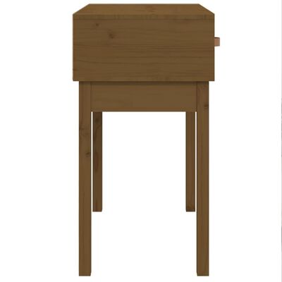 vidaXL Konzolni stol boja meda 76,5x40x75 cm od masivne borovine