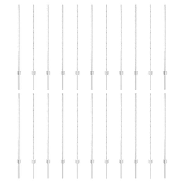 vidaXL Stup za ogradu 22 pcs Srebrno 160 cm Čelik