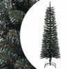 vidaXL Umjetno usko božićno drvce sa stalkom zeleno 150 cm PVC