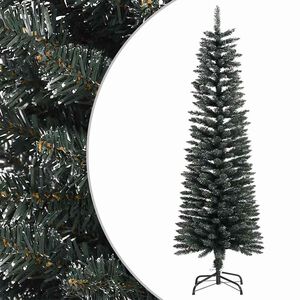 vidaXL Umjetno usko božićno drvce sa stalkom zeleno 150 cm PVC