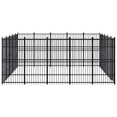 vidaXL Vanjski kavez za pse čelični 23,04 m²