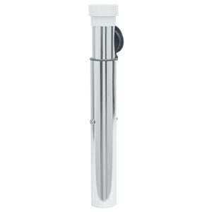 vidaXL Ukopana baza za suncobran za stup od 40-50 mm srebrna aluminij