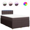 vidaXL Krevet box spring s madracem tamnosmeđi 120 x 190 cm od tkanine