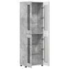 vidaXL Highboard s policom FLORIN Betonski sivi 60 x 35 x 182 cm
