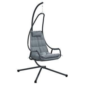 vidaXL Viseća jaja stolica Antracit 94 x 107 x 196,5 cm Čelik