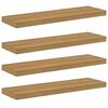 vidaXL Polica na zidu Zidna montaža 4 kom. Smeđa 90 x 23,5 x 3,8 cm