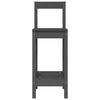vidaXL Barske stolice 2 kom sive 40x41,5x112 cm od masivne borovine