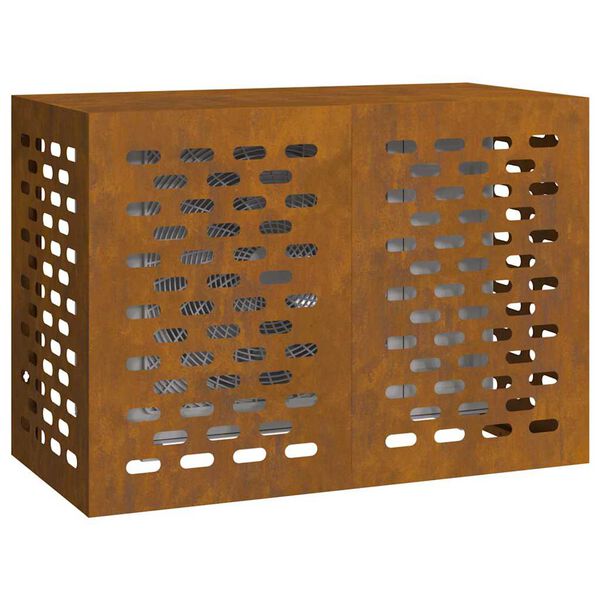 vidaXL Pokrov za klima uređaj Rđa 100 x 50 x 70 cm Otporni čelik