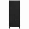 vidaXL Highboard Crni hrast 69,5 x 34 x 180 cm Konstruirano drvo