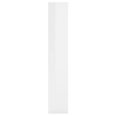 vidaXL Zidna polica sjajna bijela 36 x 16 x 90 cm konstruirano drvo