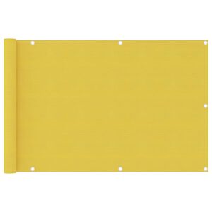 vidaXL Balkonski zastor žuti 90 x 400 cm HDPE
