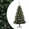 vidaXL Umjetno božićno drvce s kuglicama 150 cm 150 LED lampica