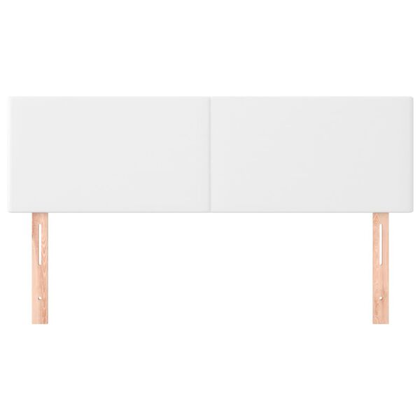 vidaXL Uzglavlja bijela 144x5x78/88 cm od umjetne kože