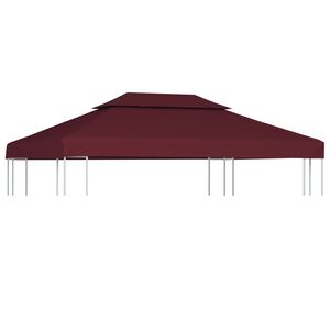 vidaXL Pokrov za sjenicu s 2 razine 310 g/m&sup2; 4 x 3 m bordo