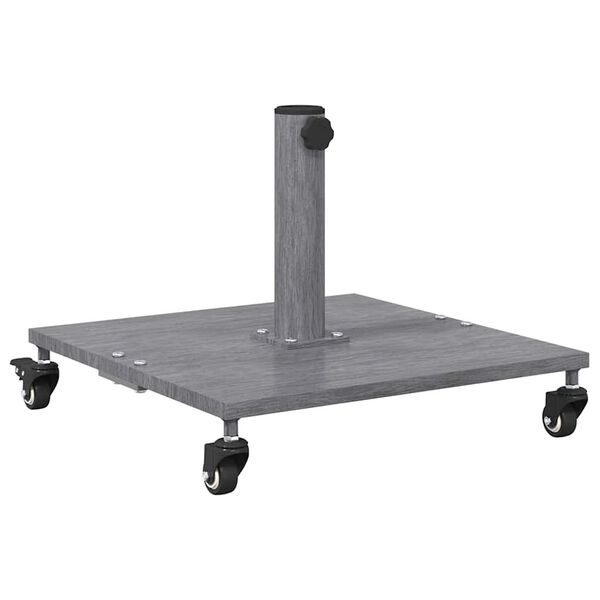 vidaXL Baza za suncobran Tamno siva drvena izgled 45 x 45 x 31,5 cm