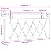 vidaXL Držeće uzglavlje Zidne Bijeli 110 x 55 x 7 cm tkanina