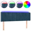 vidaXL LED uzglavlje tamnoplavo 147x16x78/88 cm bar&scaron;unasto