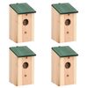 vidaXL Kućice za ptice 4 kom drvene 12 x 12 x 22 cm