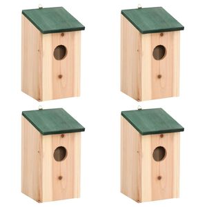 vidaXL Kućice za ptice 4 kom drvene 12 x 12 x 22 cm