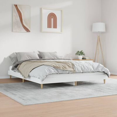 vidaXL Okvir za krevet bijeli 120 x 200 cm konstruirano drvo