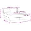 vidaXL Krevet box spring s madracem svjetlosivi 140x200 cm od tkanine