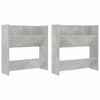 vidaXL Zidni ormarići za cipele 2 kom boja betona 60x18x60 cm drveni