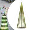 vidaXL LED božićno drvce 688 LED &scaron;arenih 300 cm
