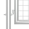 vidaXL Vrtna vrata od mreže srebrne boje 300 x 125 cm, pocinčani čelik
