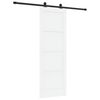vidaXL Klizna vrata 73,5 x 211 cm Konstruirano drvo Bijela i crna