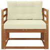 vidaXL Srednja sofa za van Čvrsto drvo akacije Prirodna