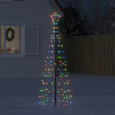 vidaXL Svjetlo za božićno drvce sa šiljcima 220 LED šarene 180 cm