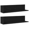 vidaXL Zidne police 2 kom crne 75x16,5x16,5 cm konstruirano drvo