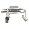 vidaXL Stropni reflektor s reflektorima Nikla 24 x 22 x 12,5 cm Metal