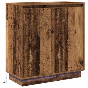 vidaXL LED komoda za Staro drvo 71 x 34,5 x 75 cm Konstruirano drvo