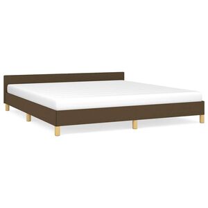 vidaXL Okvir za krevet bez madraca tamnosmeđi 180x200 cm od tkanine