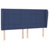 vidaXL Uzglavlje s u&scaron;ima plavo 203x23x118/128 cm od tkanine