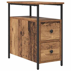 vidaXL Noćni ormar Staro drvo 30 x 60 x 60 cm Konstruirano drvo