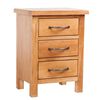 vidaXL Noćni ormarić s 3 ladice 40x30x54 cm masivna hrastovina