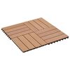 vidaXL Pločice za decking 11 pcs Tikovina 30 x 30 cm