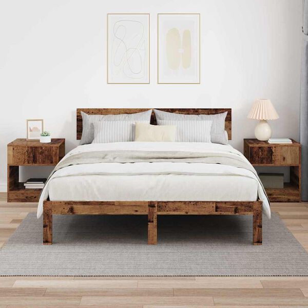 vidaXL Konačna Stolić 2 pcs Staro drvo 40,5 x 40 x 45 cm