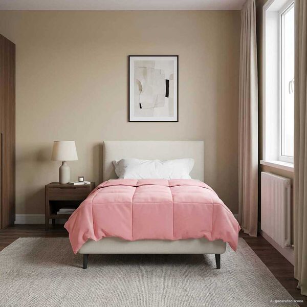 vidaXL Zimska pokrivača &Scaron;onerisan Ružičasta 135 x 220 cm Mikrovlakna