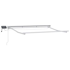 vidaXL Ručni okvir tende s LED-ima Bijeli 2,5 x 2 m Aluminij