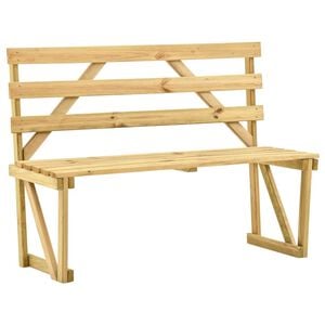vidaXL Vrtna klupa 120 cm od impregnirane borovine